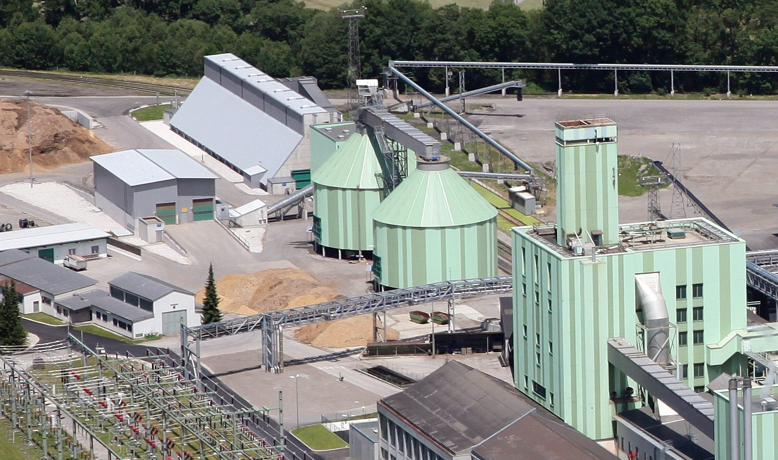 Round Silo Storage for Biomass in a plant