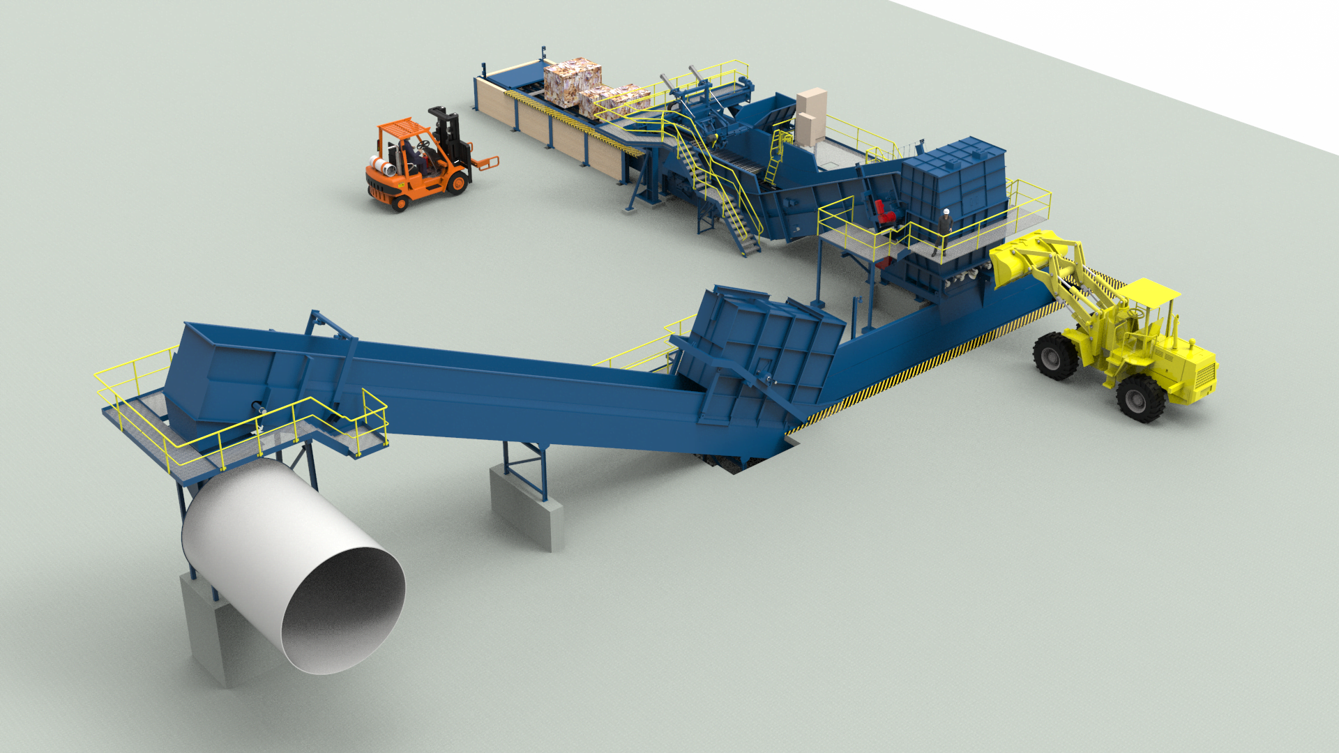FMW Wastepaper Handling full process as an example